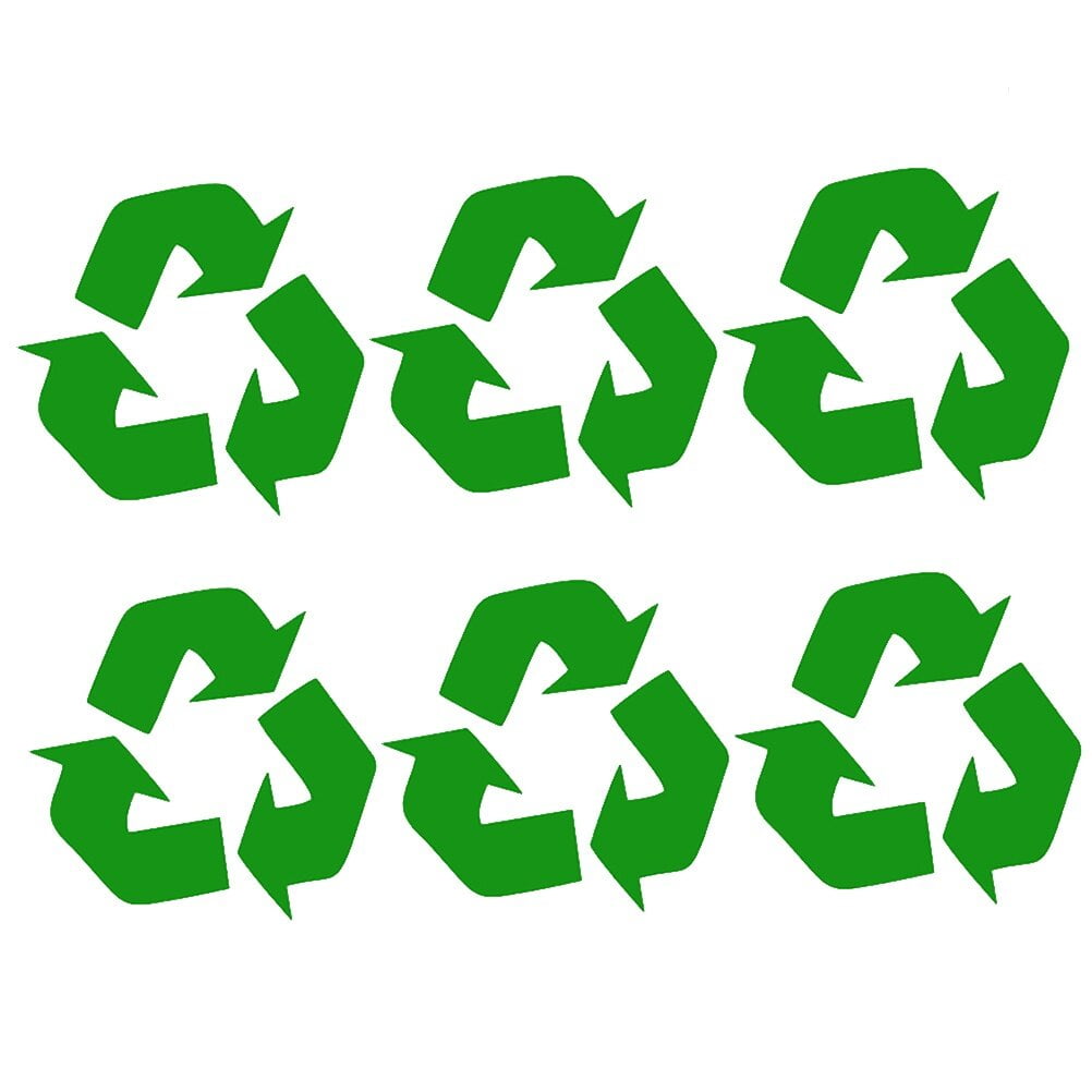Recycle Decal Sign Sticker Emblems Garbage Container Bin Recyclable