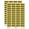 thumbnail image 1 of Recycle Double Border Sticker Set - Yellow - Gloss Finish - 1.25" Mini, 1 of 7