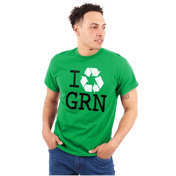 Recycle GRN Earth Day Save the Planet Plus Size Crewneck Graphic Tee Shirt Brisco Brands 3X
