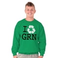 thumbnail image 1 of Recycle GRN Earth Day Save the Planet Sweatshirt for Men or Women Brisco Brands M, 1 of 6