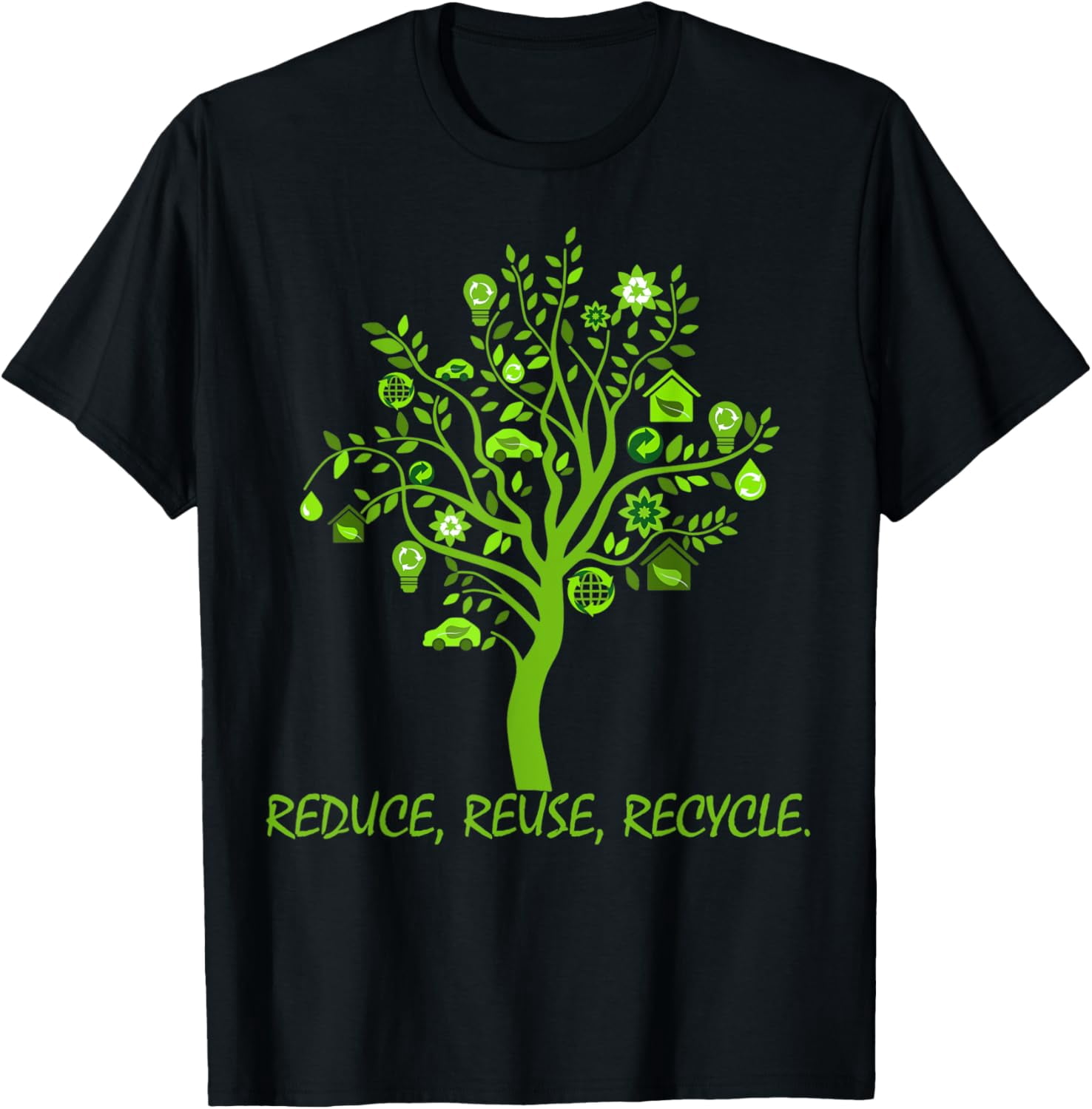 Recycle Reduce Reuse Earth Day Save Planet T-Shirt - Walmart.com