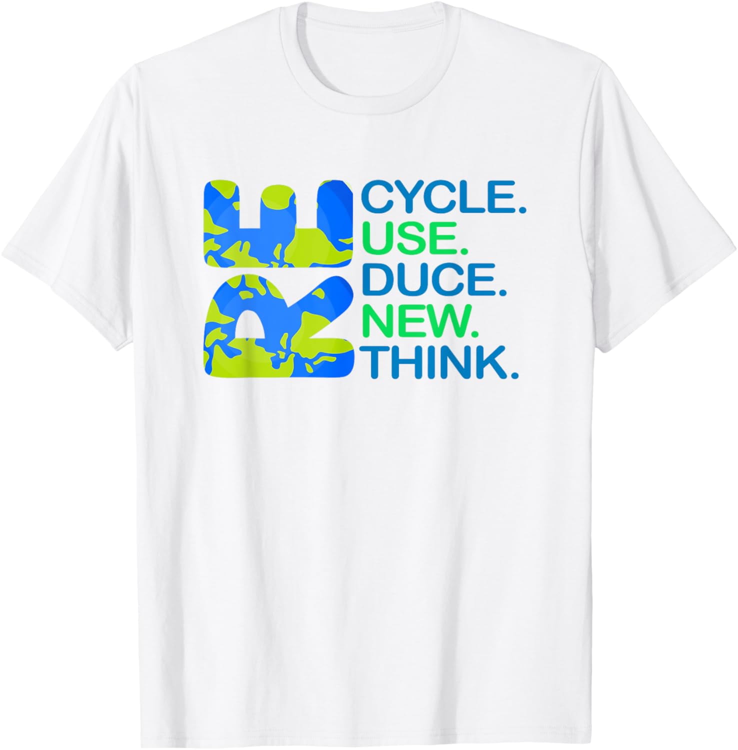 Recycle Reuse Reduce Renew Rethink Earth Day Recycling 2023 T-Shirt ...