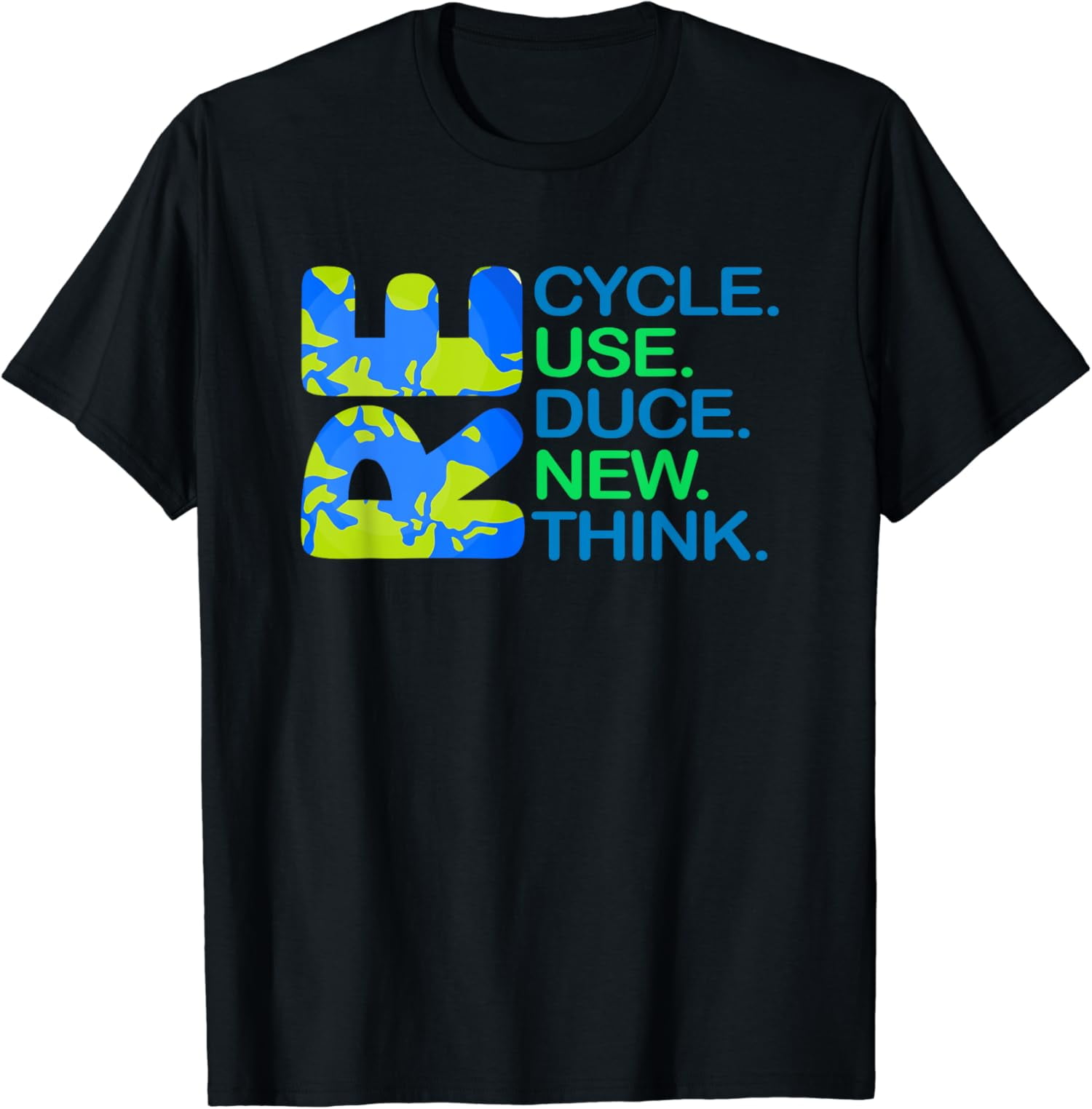 Recycle Reuse Reduce Renew Rethink Earth Day Recycling 2023 T-Shirt ...