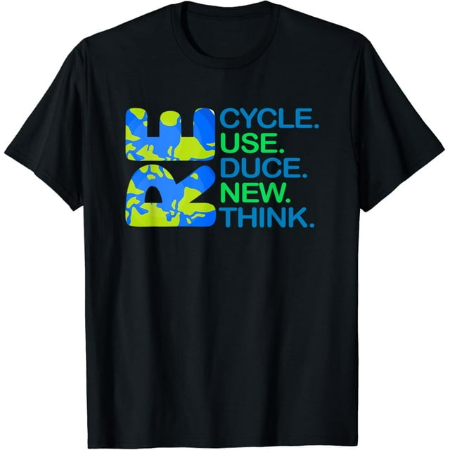 Recycle Reuse Reduce Renew Rethink Earth Day Recycling T-Shirt ...