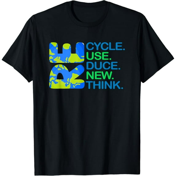 Recycle Reuse Reduce Renew Rethink Earth Day Recycling T-Shirt