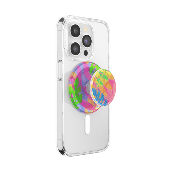 PopSockets Phone Grip for MagSafe, Magnetic Holder, Phone Stand, Rainbow - Boca Palm