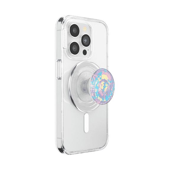 PopSockets Phone Grip for MagSafe, Magnetic Holder, Phone Stand, Rainbow - Marble Swirl