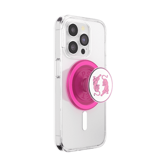 PopSockets Phone Grip for MagSafe, Magnetic Holder, Phone Stand, Hot Pink - Le Tigre Boca