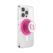 PopSockets Phone Grip for MagSafe, Magnetic Holder, Phone Stand, Hot Pink - Le Tigre Boca