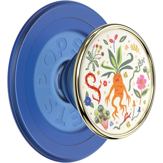 PopSockets MagSafe Phone Grip with Kickstand and Swappable Top - Harry Potter Enamel Mandrake in Spring