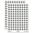 thumbnail image 1 of Recycle Symbol Solid 200+ Round Stickers - White - Matte Finish - 0.50" Size, 1 of 3