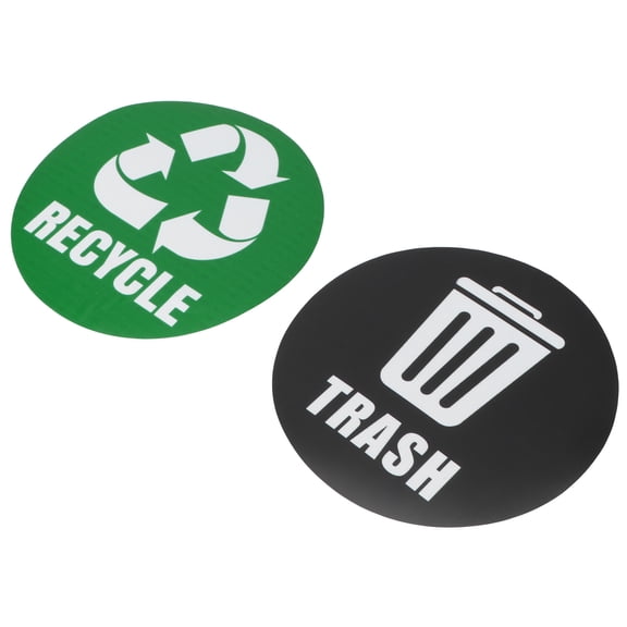 Recycle  Trash Stickers, 18 Pack, Self,Adhesive, Waterproof Labels For Home  Office