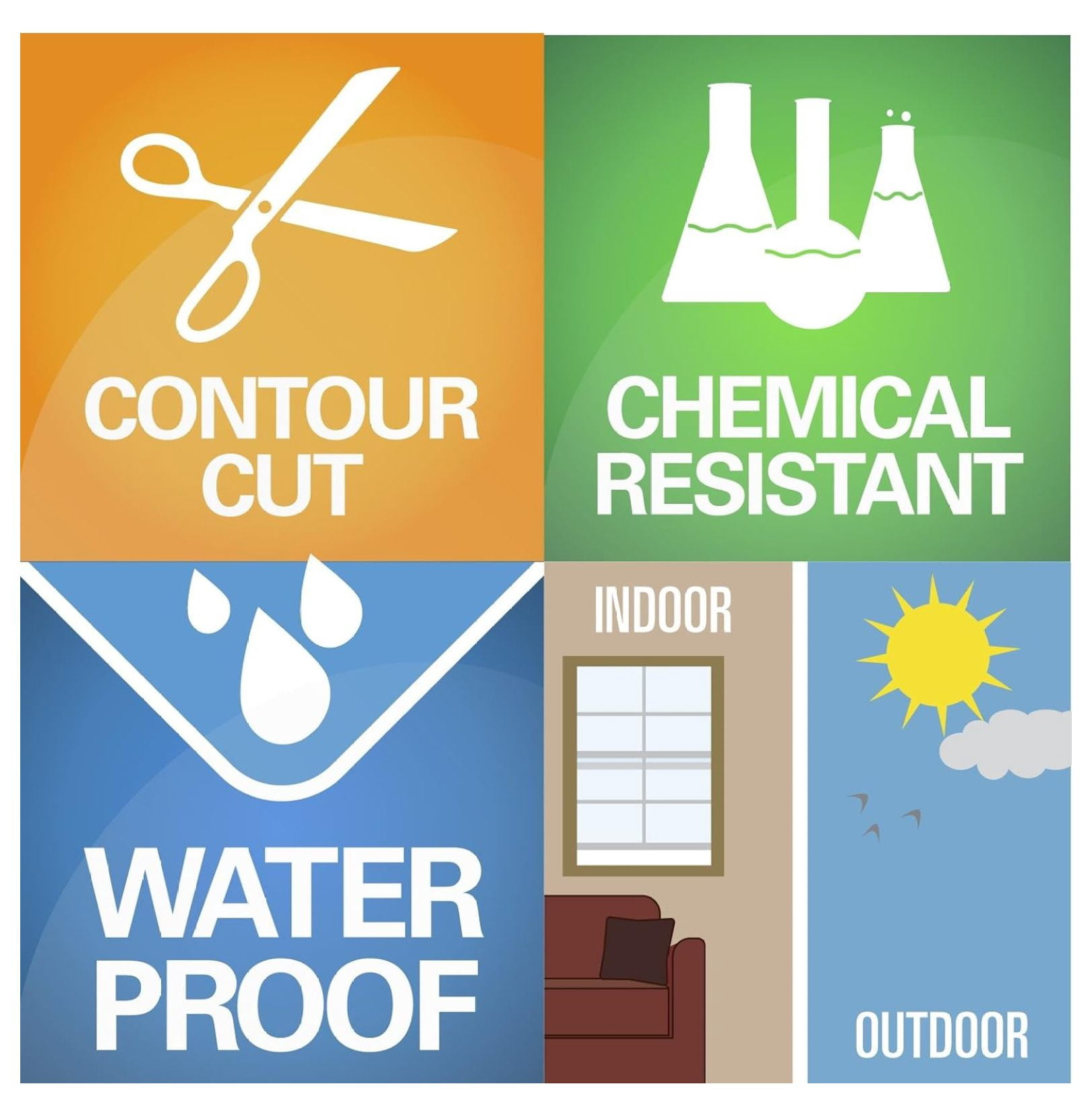 Recycle and Trash Decal to Organize Trash cans or Garbage containers ...