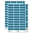 thumbnail image 1 of Recycle with Symbol Conservation Sticker Set - Light Blue - Gloss Finish - 1.5" Small, 1 of 7