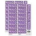 thumbnail image 1 of Recycle with Symbol Conservation Sticker Set - Purple - Matte Finish - 2.00" Large, 1 of 7