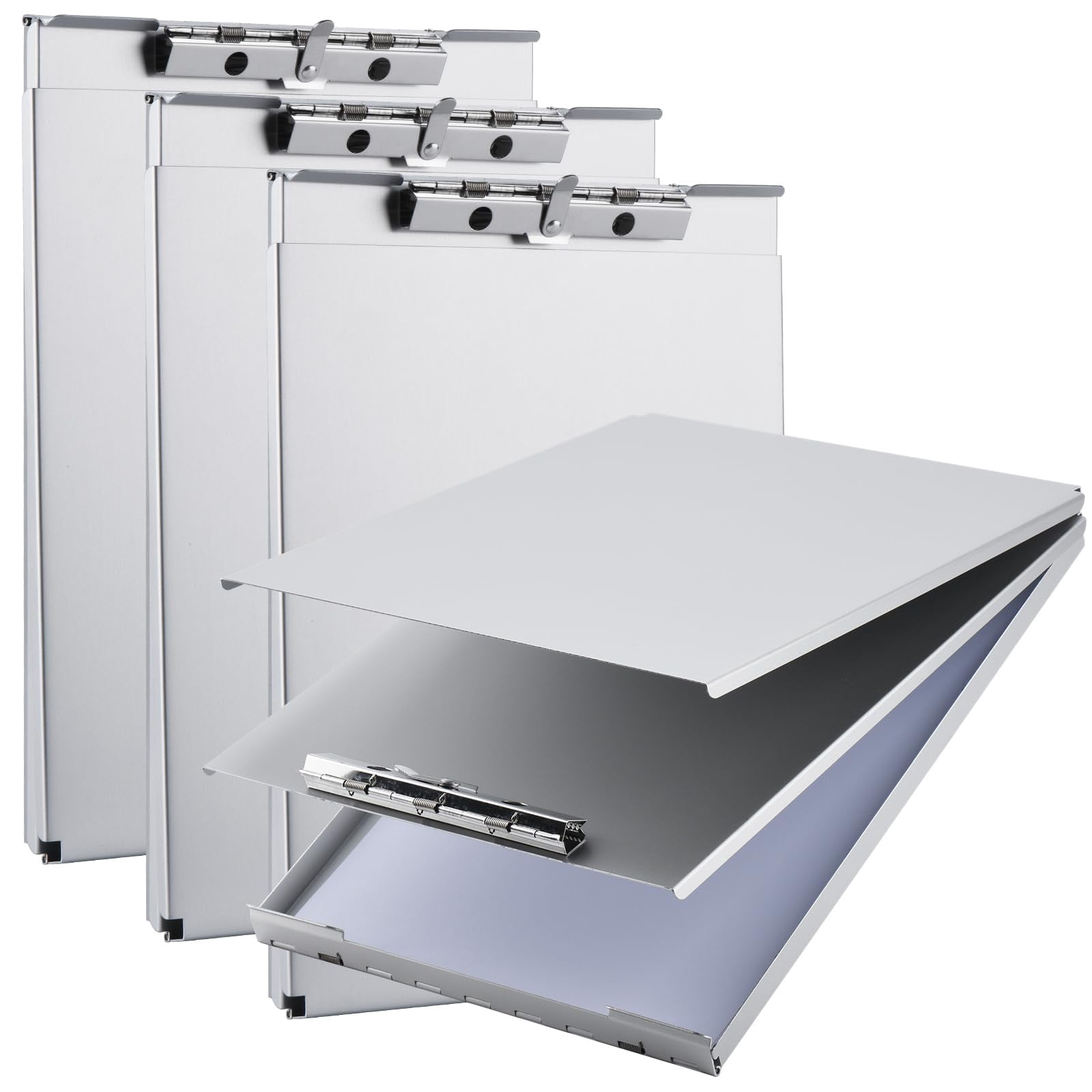 Recycled Aluminum Storage Clipboard  Box Set Of 4 Form Holder Suitable For School Office Jobsite Or Staff