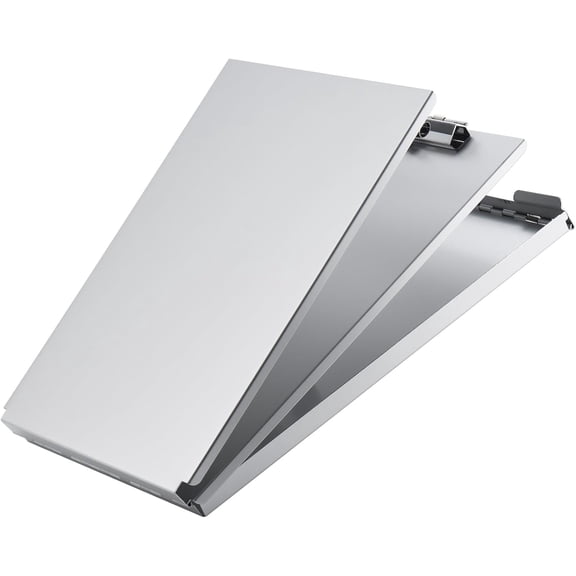 Recycled Aluminum Storage Clipboard, Clipboard Box, Form Holder, Suitable for School, Office, Jobsite or Medical Staff, Silver