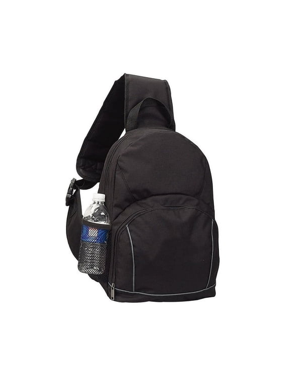 Recycled Black Pet Sling Bag Backpack