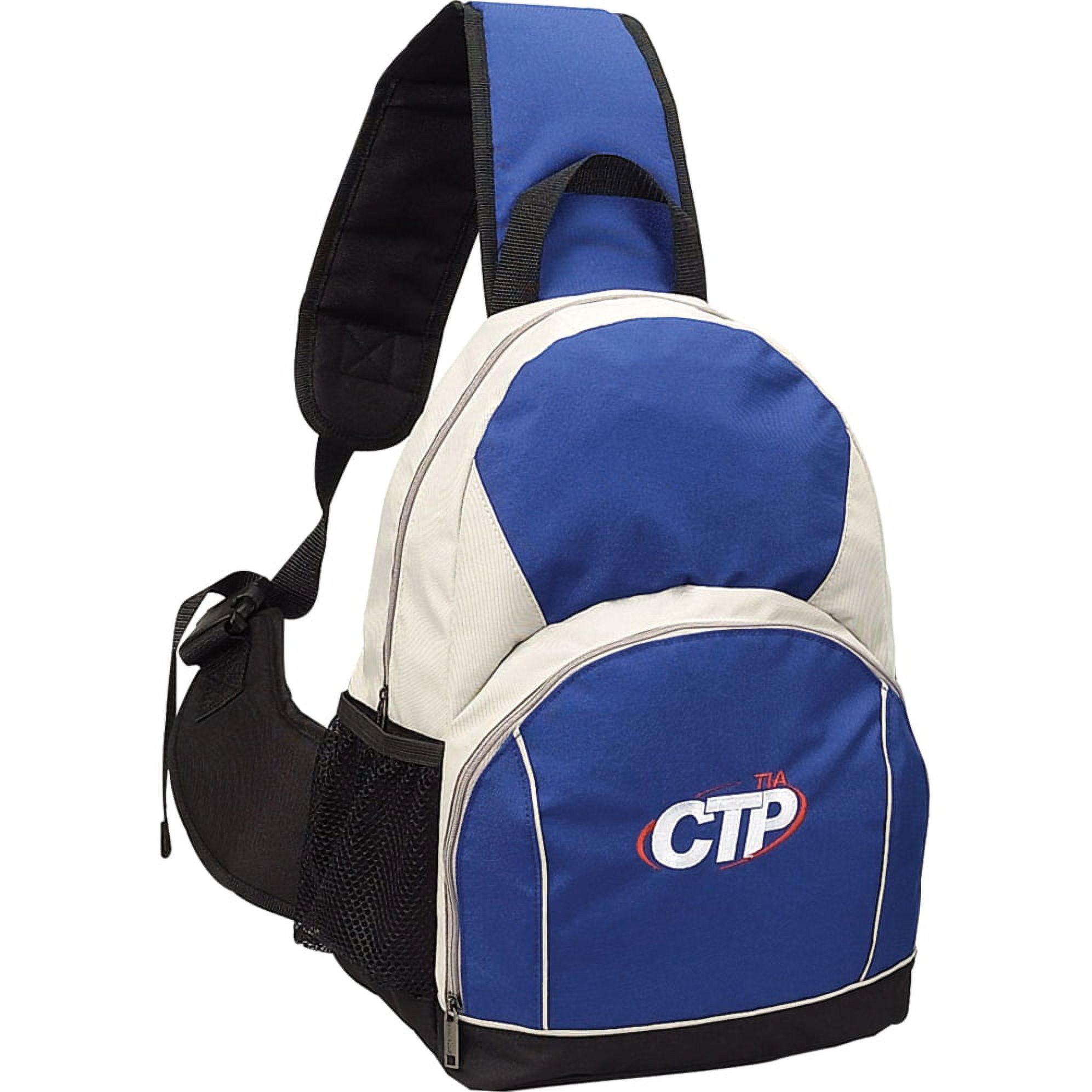 Recycled Blue Pet Sling Bag Backpack - image 1 of 2
