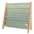 thumbnail image 1 of 3 Sprouts Recycled Fabric Kids Book Rack Storage Bookshelf Organizer in Green for Ages 3+, 1 of 1