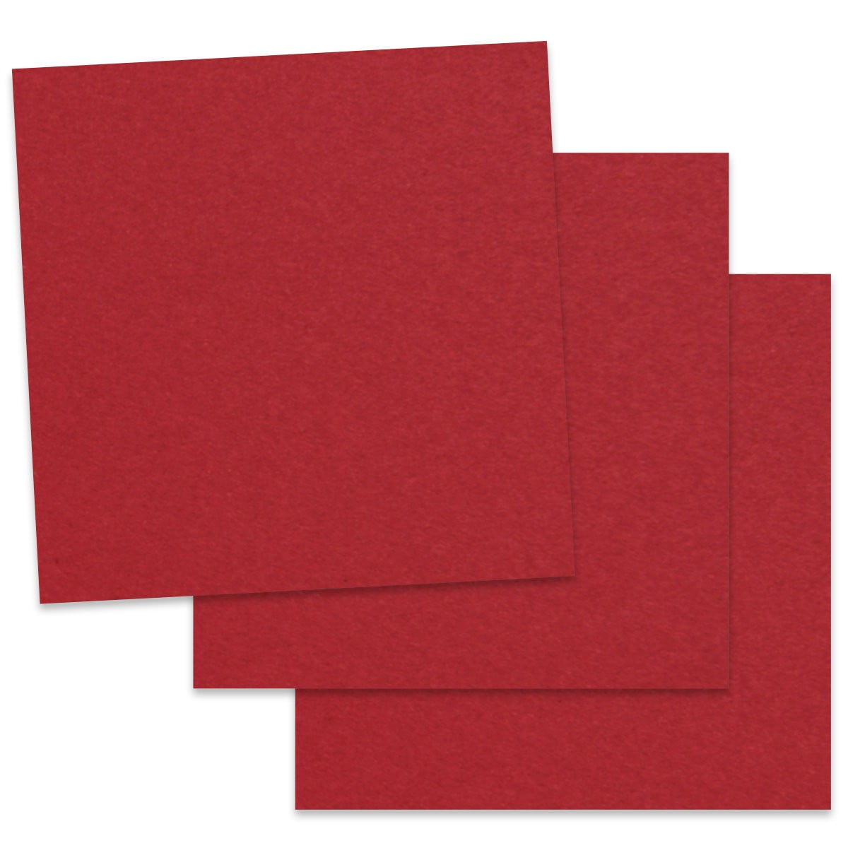 Recycled CHERRY 12X12 (Square) Paper 92C Cardstock - 50 PK -- Up-cycled 12-x-12 Popular Crafters size Card Stock Paper - Business, Card Making, Designers, Professional and DIY Projects