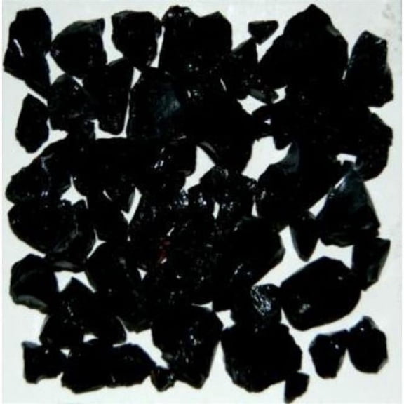 Recycled Chunky Glass, Black - Size 1 - 0.13-0.25 in. - 10 lbs