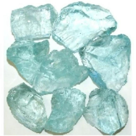 Recycled Chunky Glass, Crystal Teal - Medium - 0.5-1 in. - 50 lbs