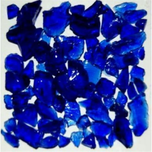 Recycled Chunky Glass, Dark Blue - Size 1 - 0.13-0.25 in. - 1 lbs