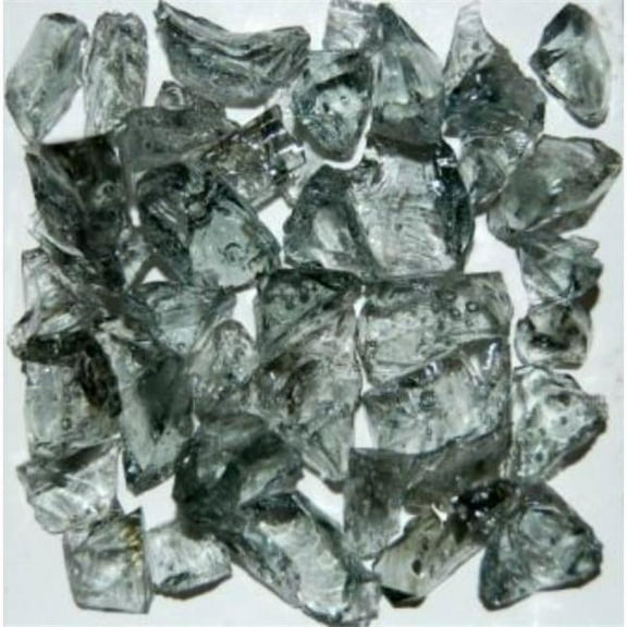 Recycled Chunky Glass, Gray - Small - 0.25-0.5 in. - 1 lbs