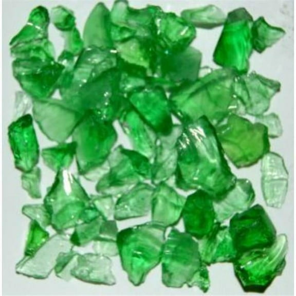 Recycled Chunky Glass, Light Green - Size 1 - 0.13-0.25 in. - 3 lbs