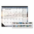 thumbnail image 1 of Recycled Earthscapes Desk Pad Calendar, Seascapes Photography, 22 x 17, Black Binding/Corners,12-Month (Jan to Dec): 2026 | Bundle of 5, 1 of 4