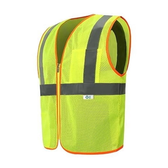 Recycled Economy Safety Vest, Lime - 3XL