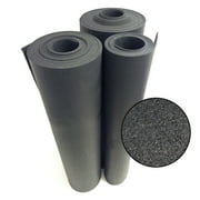 RUBBER-CAL "Recycled Flooring" 1/4 in. x 4 ft. x 4 ft. - Black Rubber Mats