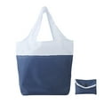 thumbnail image 1 of Recycled Folding Shopping Bag Extra Large Reusable Grocery Tote with Built in Pouch,Holds 50+,to 10x7cm,to Plastic Bags, 1 of 7