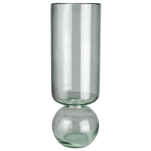 Recycled Glass Tall Bulb Vase