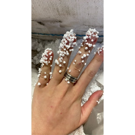 Recycled Ground Polystyrene Block Mini Foam Beads 1 Cu Ft