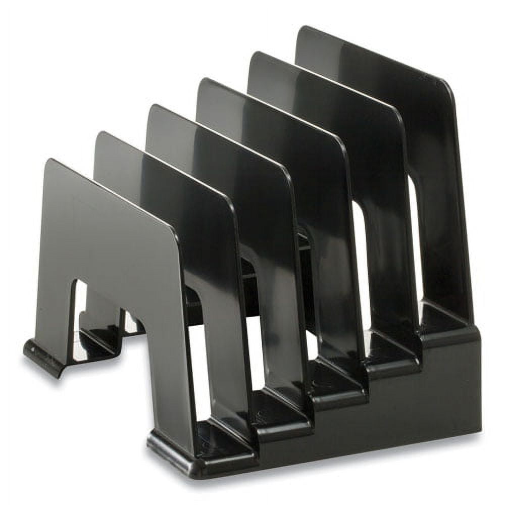 Envelope Sort Rack Recycled Incline Mail Sorter, 5 Sections, Envelopes, 8 X 5.5 X 6, Black ...