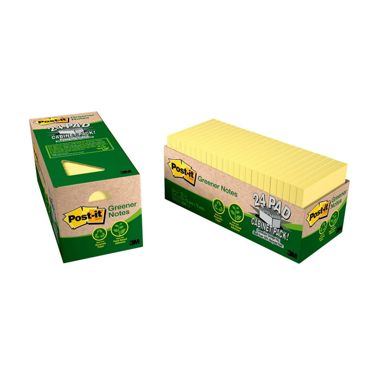 Original Recycled Note Pad Cabinet Pack, 3