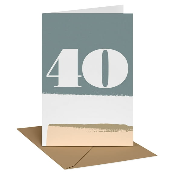 Recycled Paper Greetings 40th Birthday Card (So Little Cake)