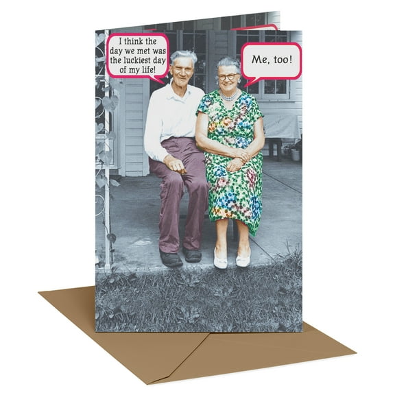 Recycled Paper Greetings Funny Anniversary Card for Couples (Day to Remember)