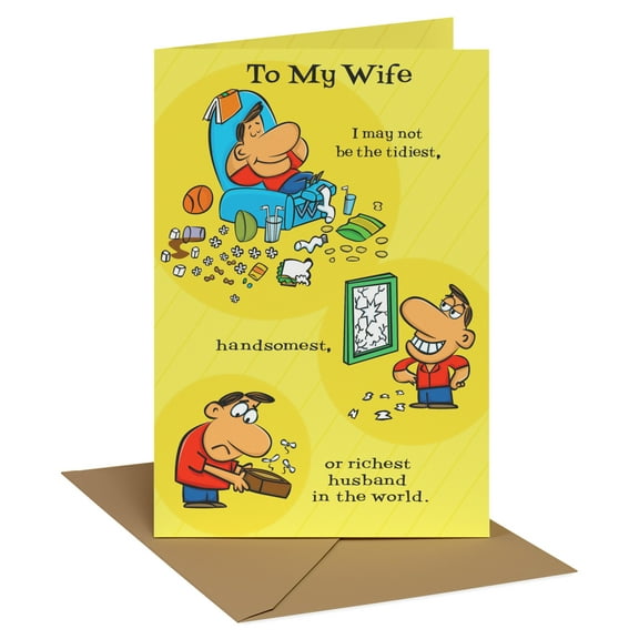 Recycled Paper Greetings Birthday Card for Wife (The Happiest)