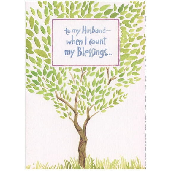Recycled Paper Greetings Count My Blessings Tree Easter Card