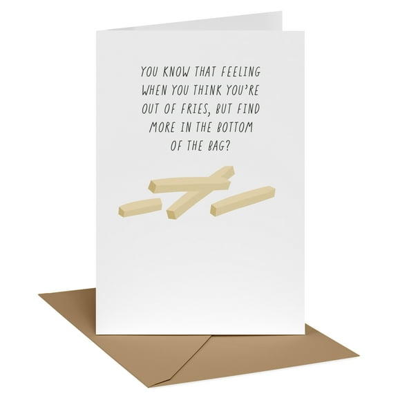 Recycled Paper Greetings Funny Birthday Card (Last Fry)