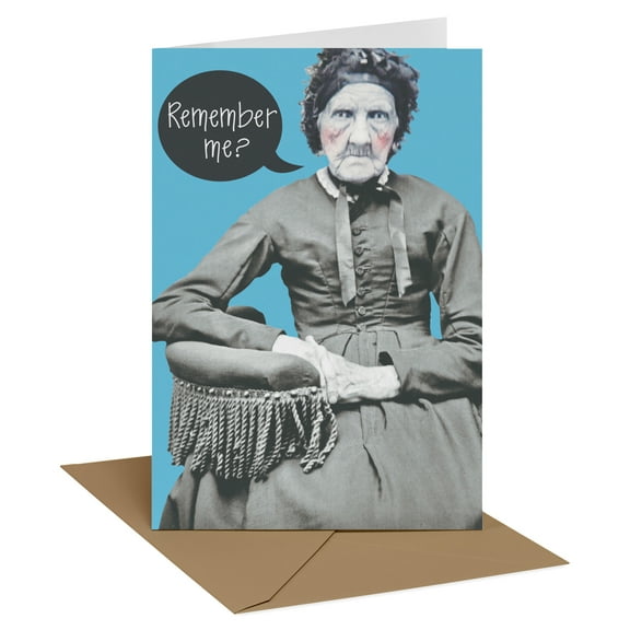 Recycled Paper Greetings Funny Birthday Card (Remember Me?)