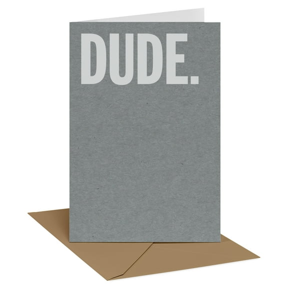 Recycled Paper Greetings Funny Birthday Card for Him (Dude)