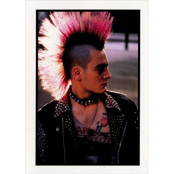 Recycled Paper Greetings Guy with Mohawk Hair Do Funny / Humorous Father's Day Card