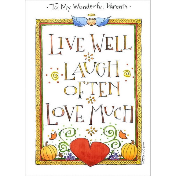 Recycled Paper Greetings Live Well, Laugh Often Thanksgiving Card