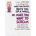 thumbnail image 1 of Recycled Paper Greetings Make You Crazy Funny Valentine's Day Card, 1 of 2