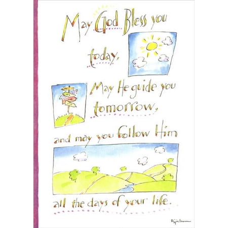 Recycled Paper Greetings May He Guide You Tomorrow Communion Congratulations Card