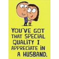thumbnail image 1 of Recycled Paper Greetings Special Quality: Couple Hugging Funny / Humorous Father's Day Card for Husband, 1 of 2